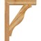 Ekena Millwork Funston Block Rough Sawn Bracket w/ Offset Brace, Western Red Cedar, 6"W x 28"D x 36"H BKT0604X28X36FST05RWR - alternate 2